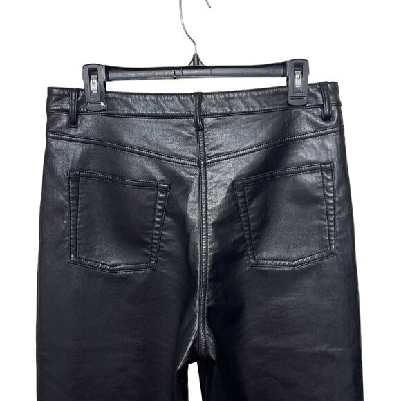 Aritzia Wilfred The Melina High-waisted Vegan Leather pants in Black 12 - Picture 6 of 11